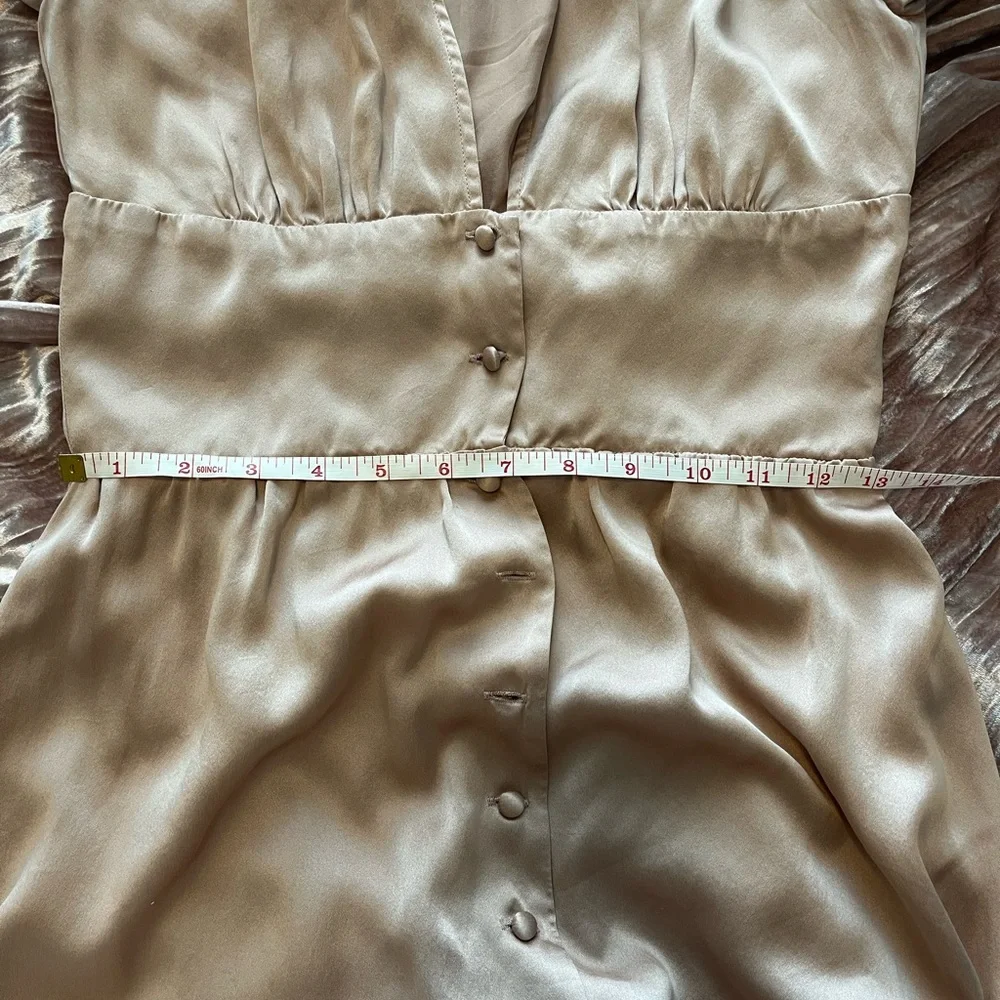 Reformation Pink Satin Midi Dress - Picture 9 of 14